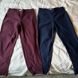 Two pair Elle stretch pull on pants